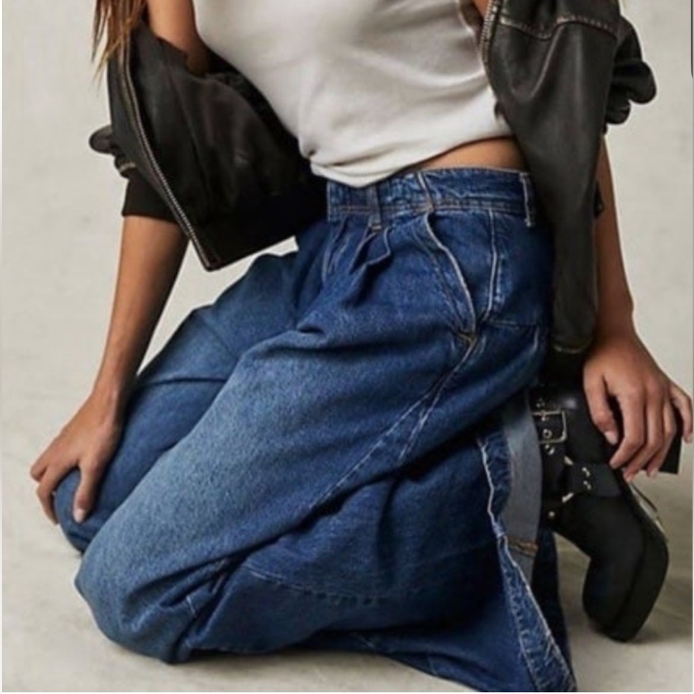 NWT - Free People - We The Free - Equinox Denim Trousers - 28